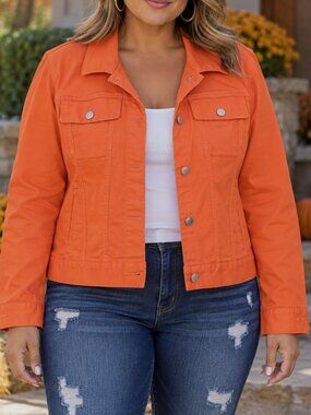 St Johns Bay denim style trucker jean jacket - XL